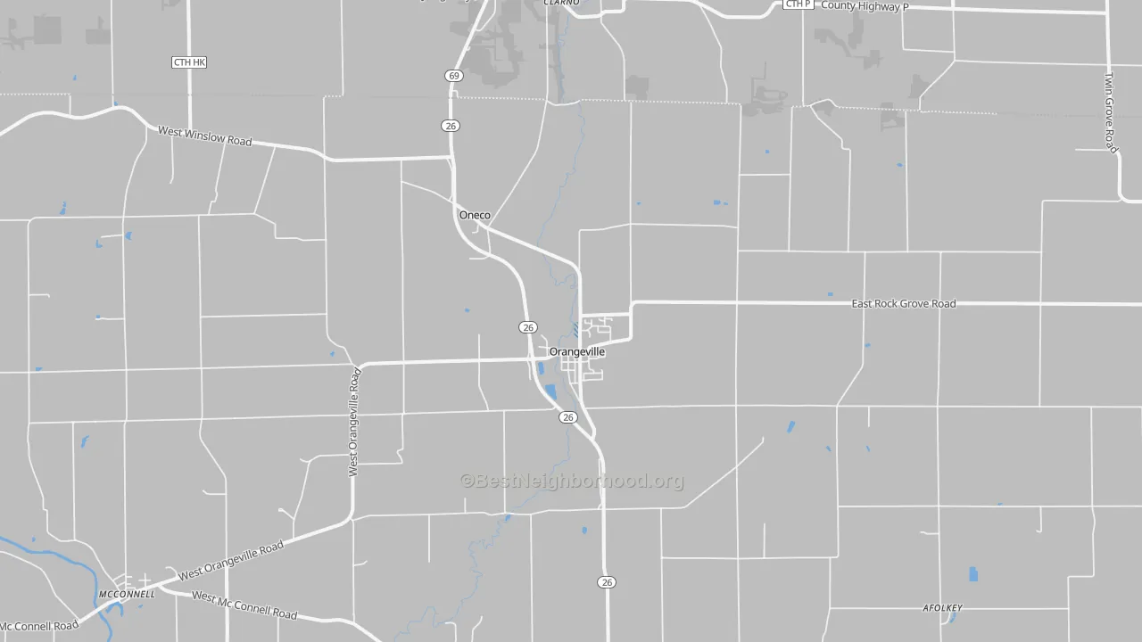 Transit Grade map of Orangeville, IL