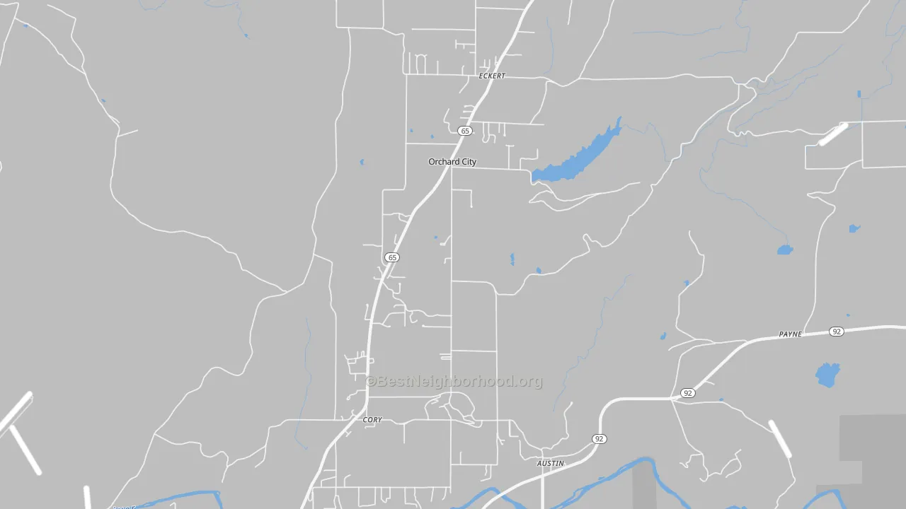Transit Grade map of Orchard City, CO