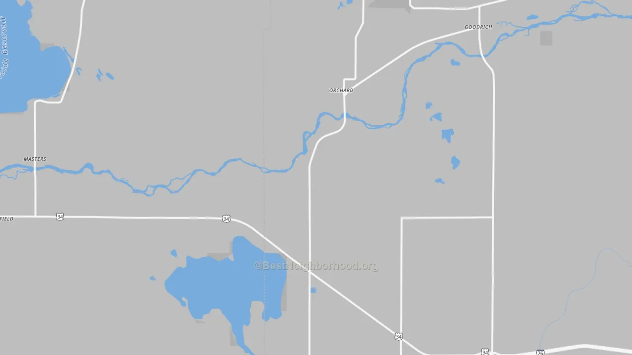 Transit Grade map of Orchard, CO