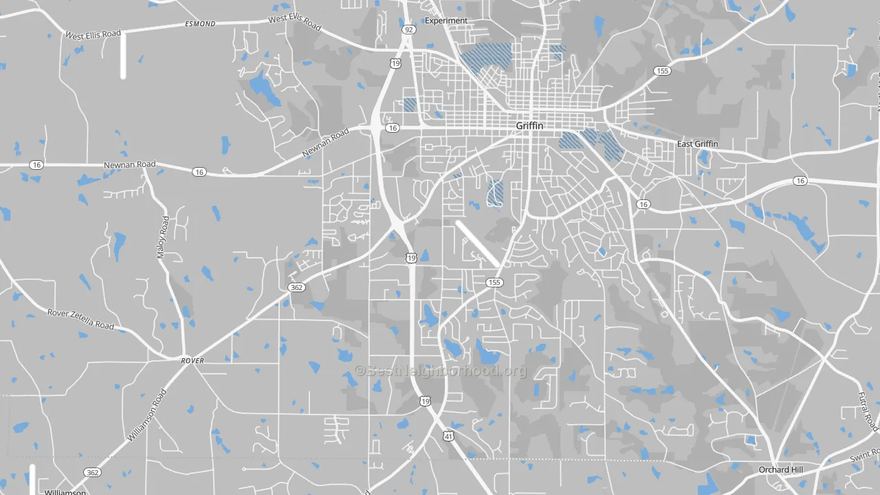 Transit Grade map of Orchard Hill, GA