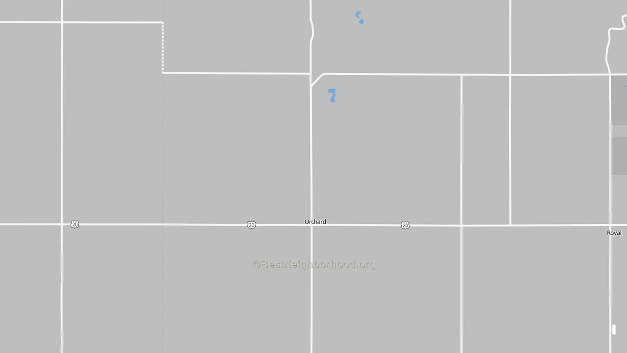 Transit Grade map of Orchard, NE