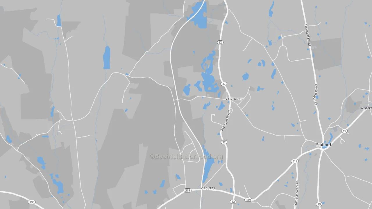 Transit Grade map of Orcutts, CT