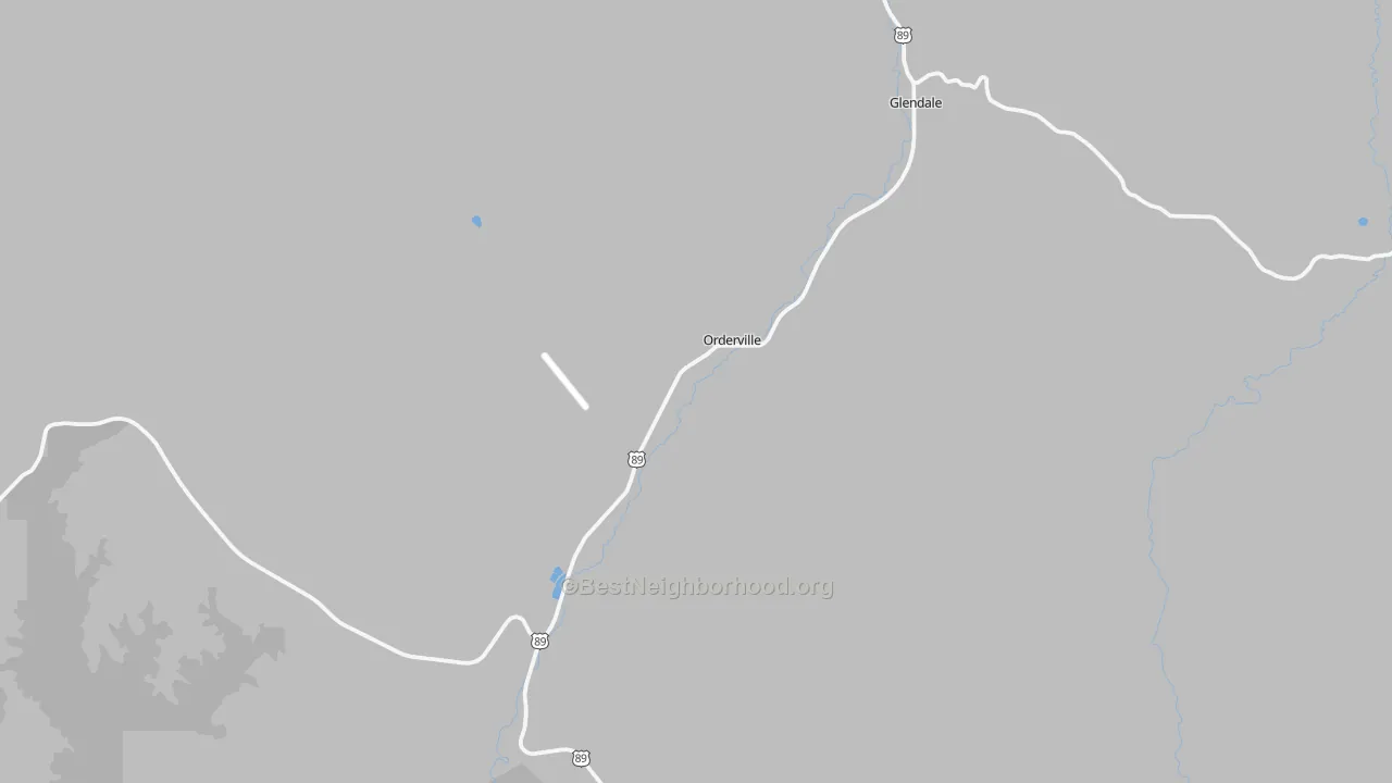 Transit Grade map of Orderville, UT
