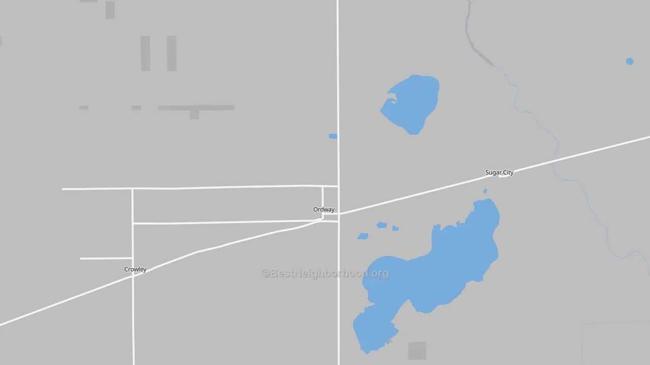 Transit Grade map of Ordway, CO