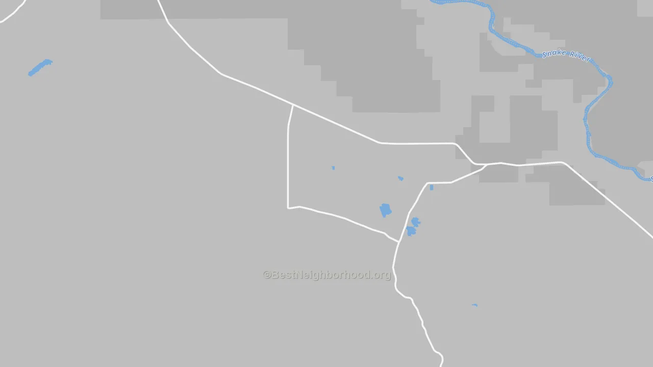 Transit Grade map of Oreana, ID
