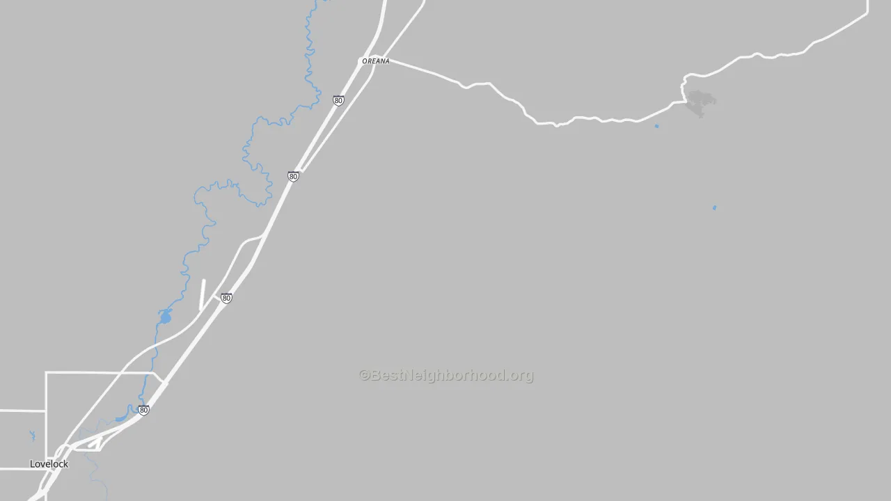 Transit Grade map of Oreana, NV