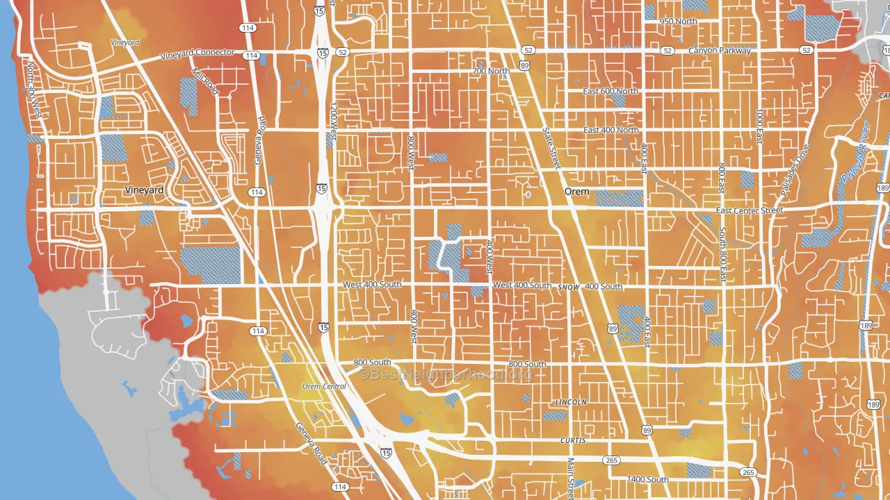 Transit Grade map of Orem North, Orem, UT