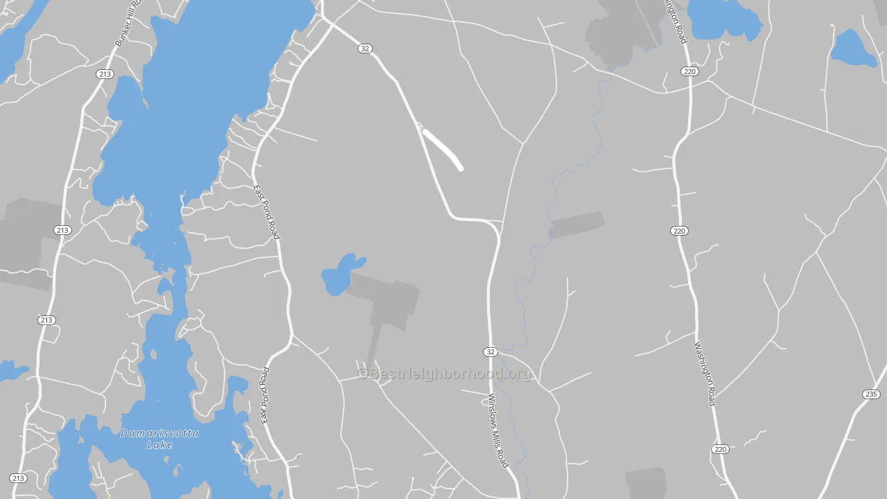 Transit Grade map of Orffs Corner, ME