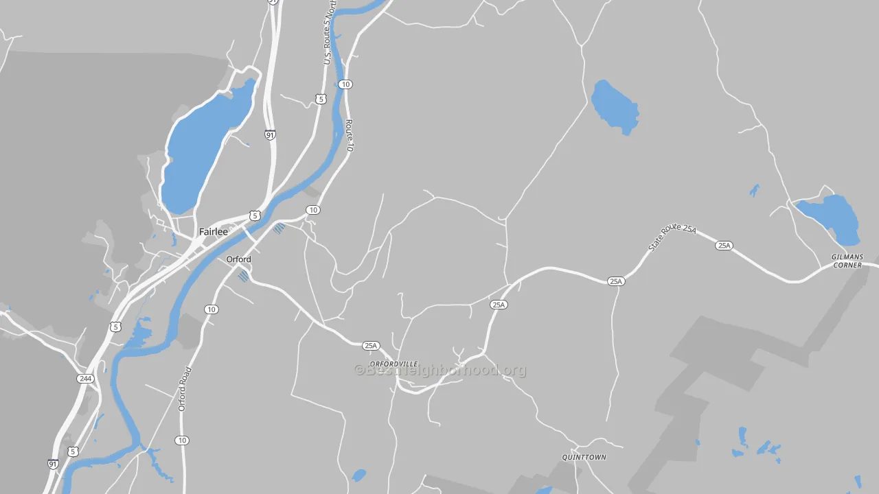 Transit Grade map of Orford, NH