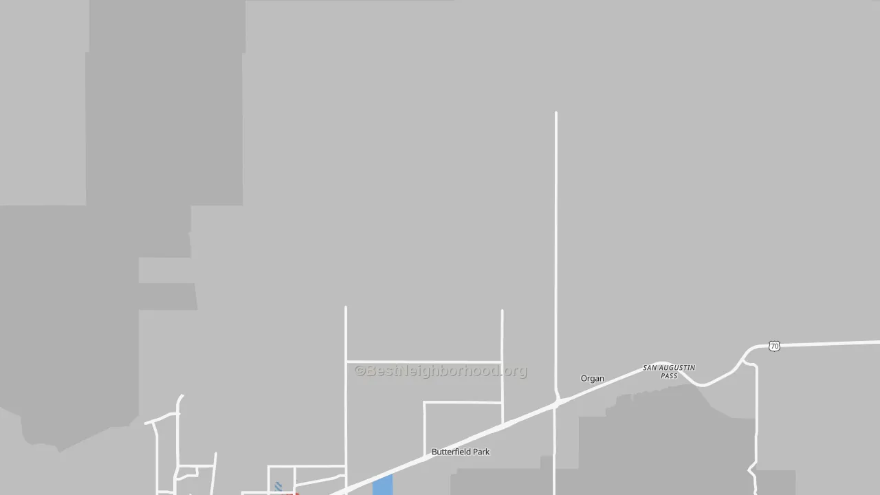 Transit Grade map of Organ, NM