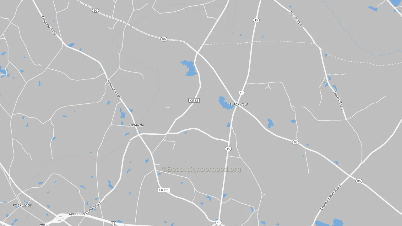 Transit Grade map of Orianna, GA