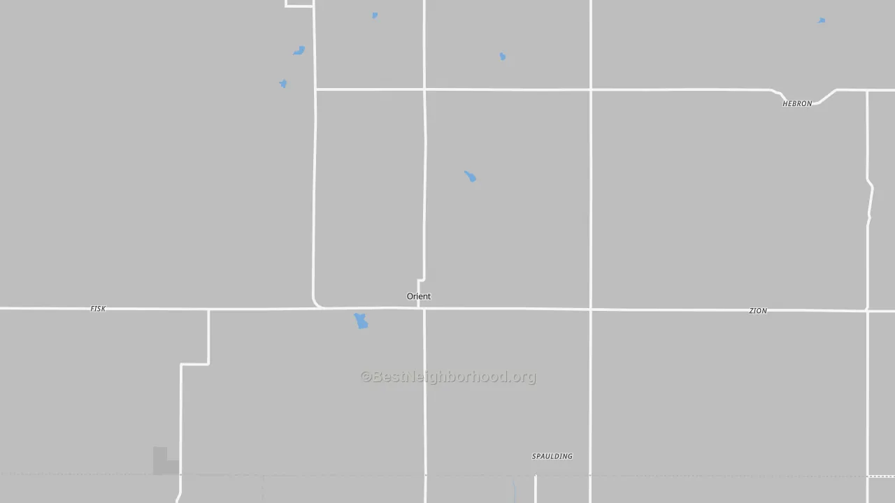 Transit Grade map of Orient, IA