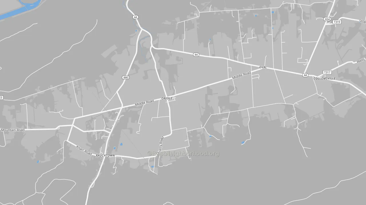 Transit Grade map of Oriole, PA