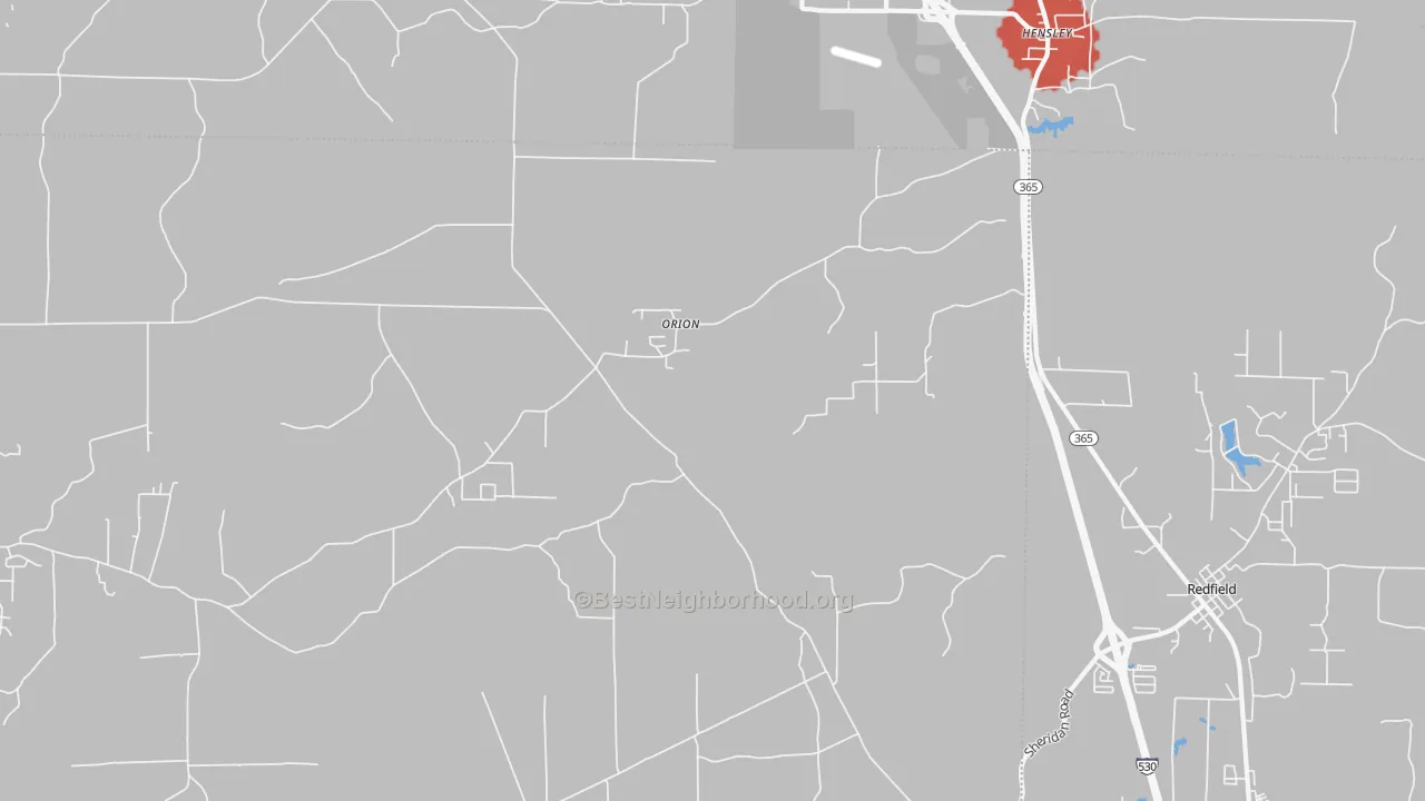 Transit Grade map of Orion, AR