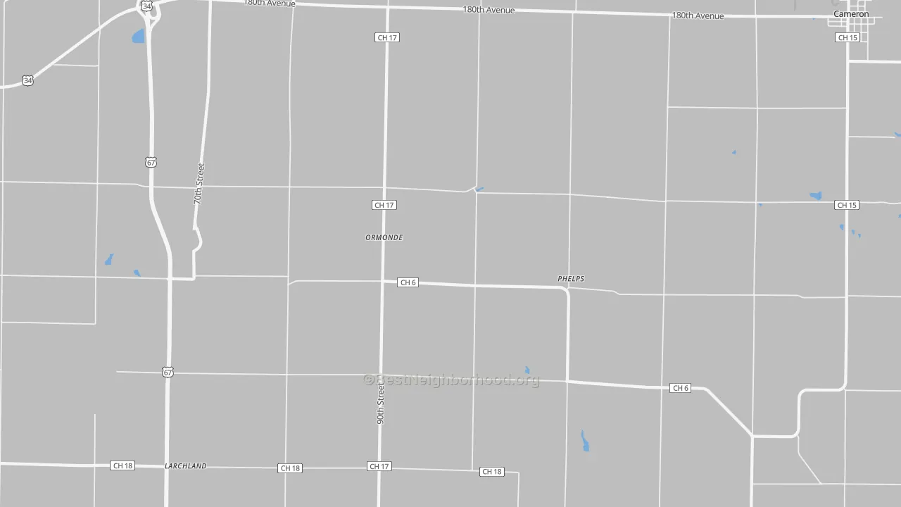 Transit Grade map of Ormonde, IL