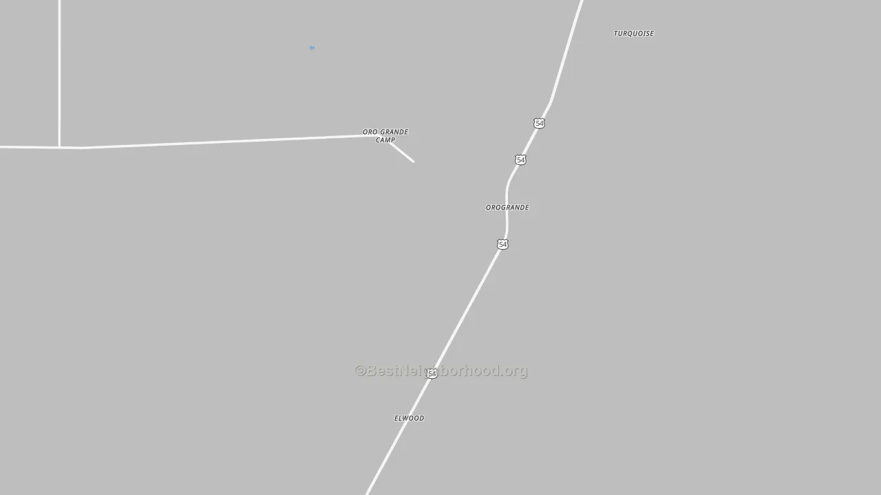 Transit Grade map of Orogrande, NM