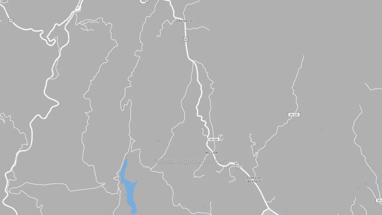 Transit Grade map of Oronoco, VA