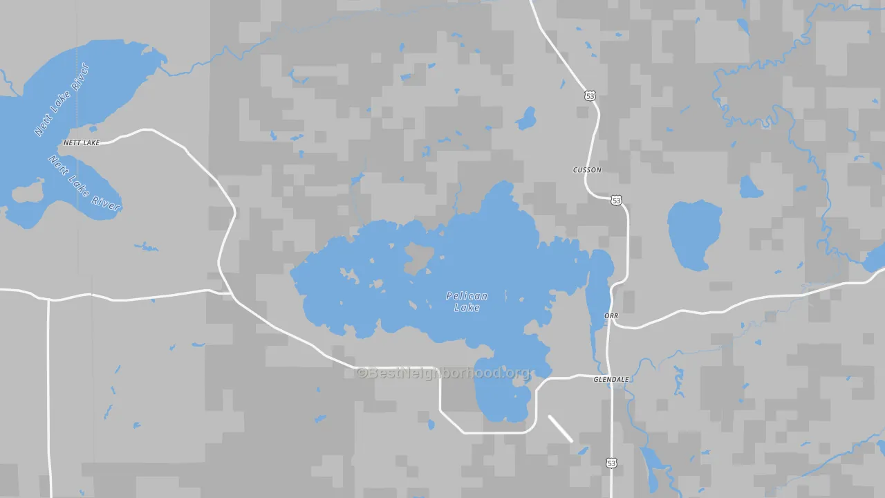 Transit Grade map of Orr, MN