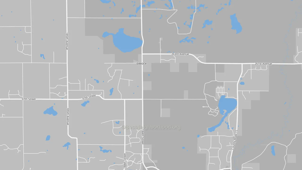 Transit Grade map of Orrock, MN