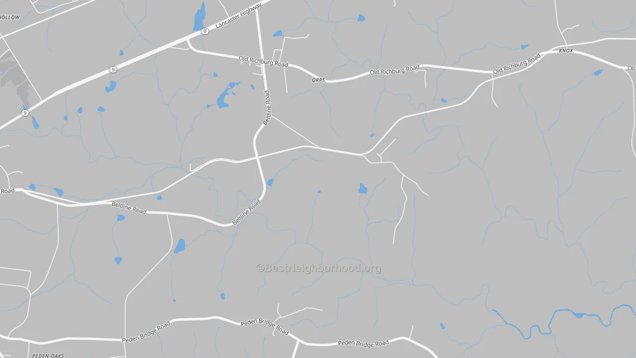 Transit Grade map of Orrs, SC