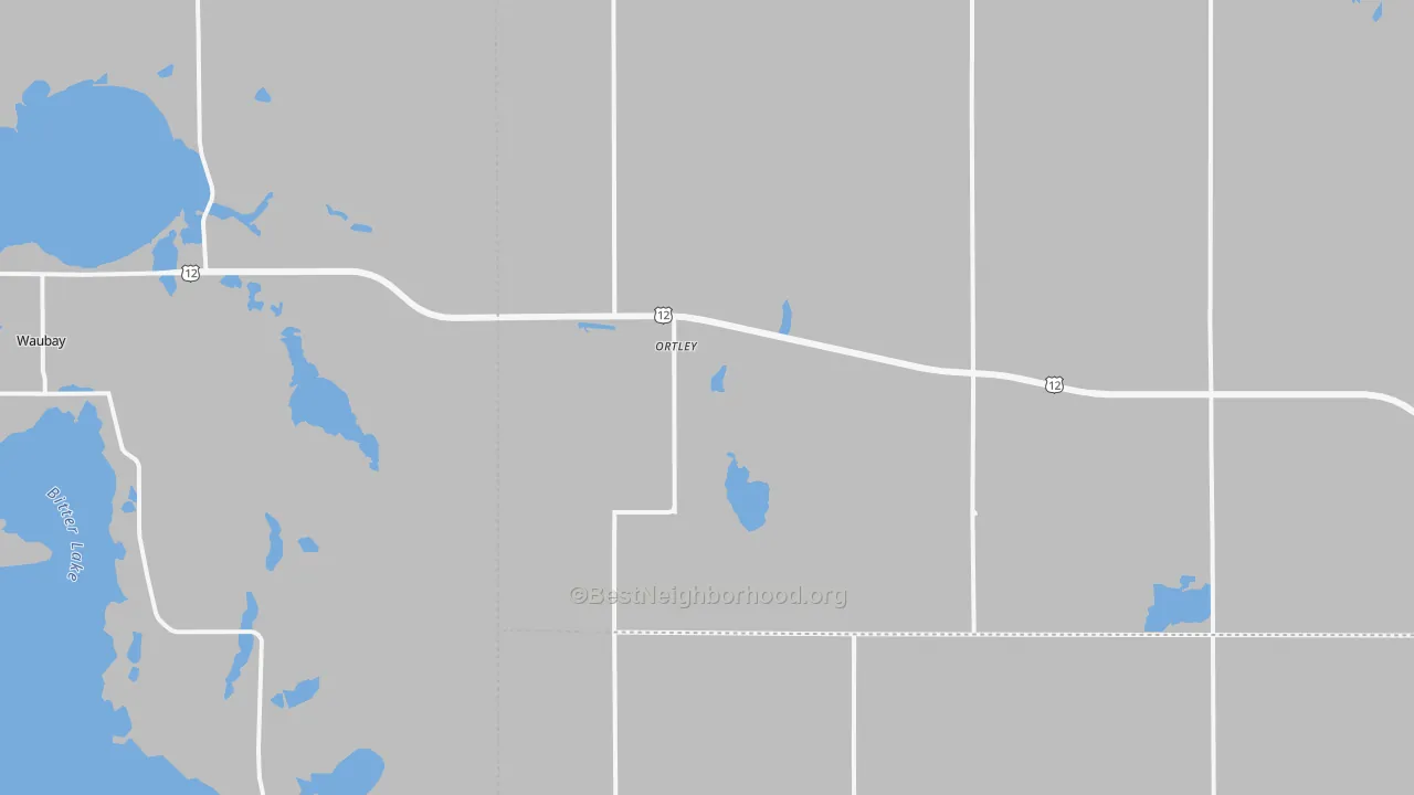 Transit Grade map of Ortley, SD