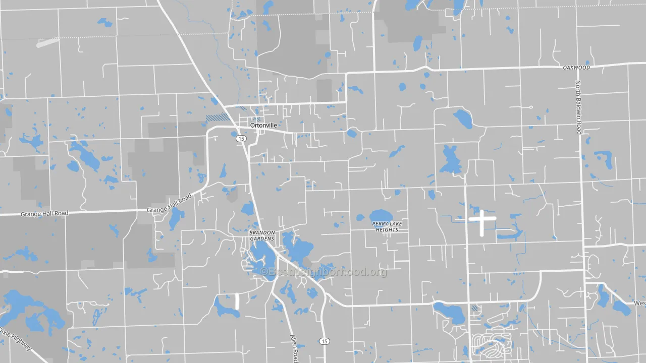 Transit Grade map of Ortonville, MI