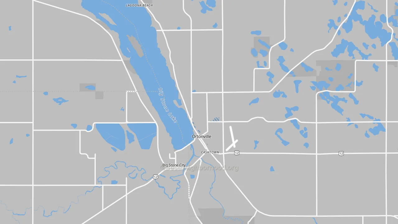 Transit Grade map of Ortonville, MN