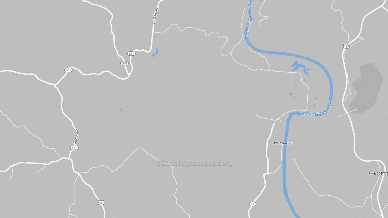Transit Grade map of Orville, KY