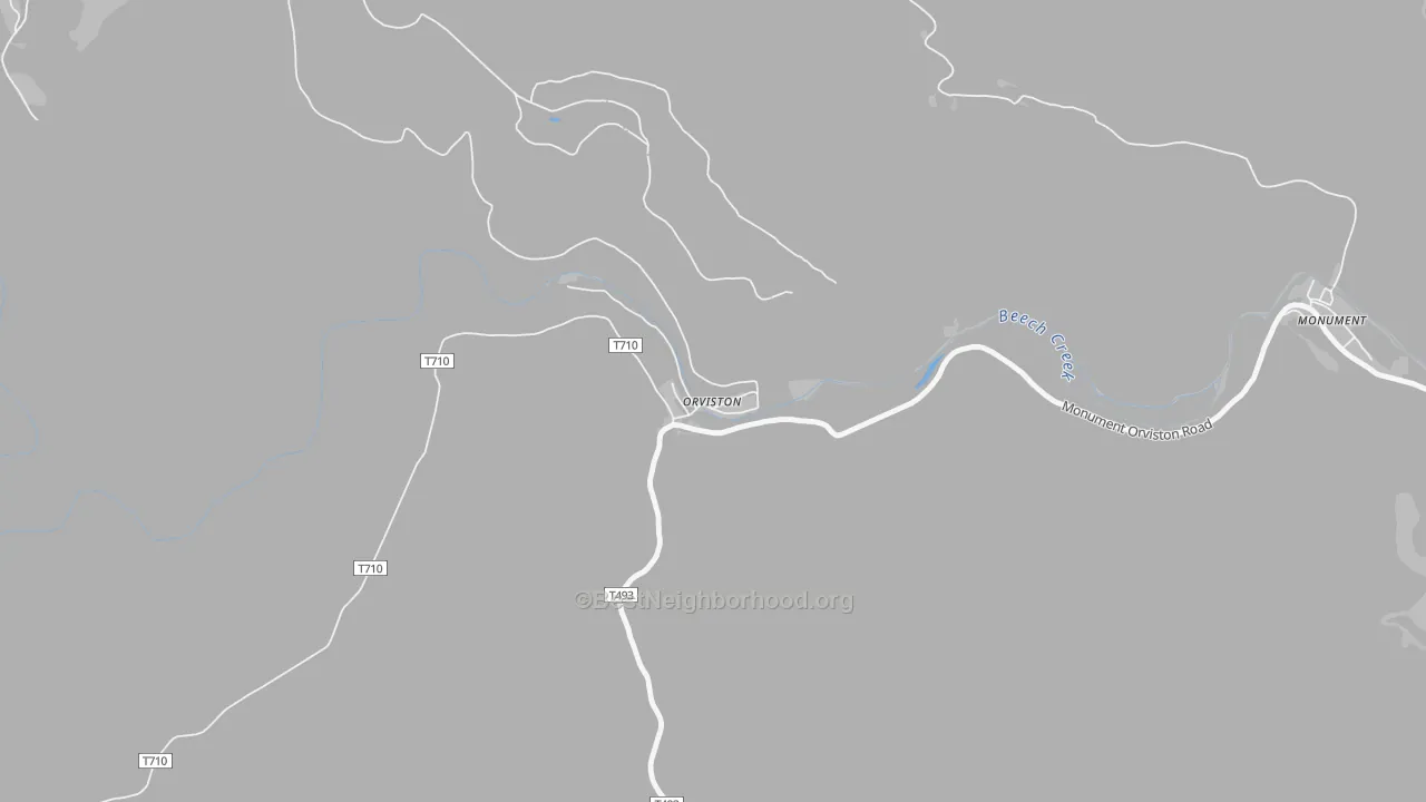 Transit Grade map of Orviston, PA