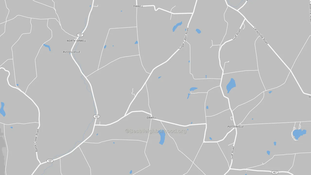 Transit Grade map of Orwell, PA