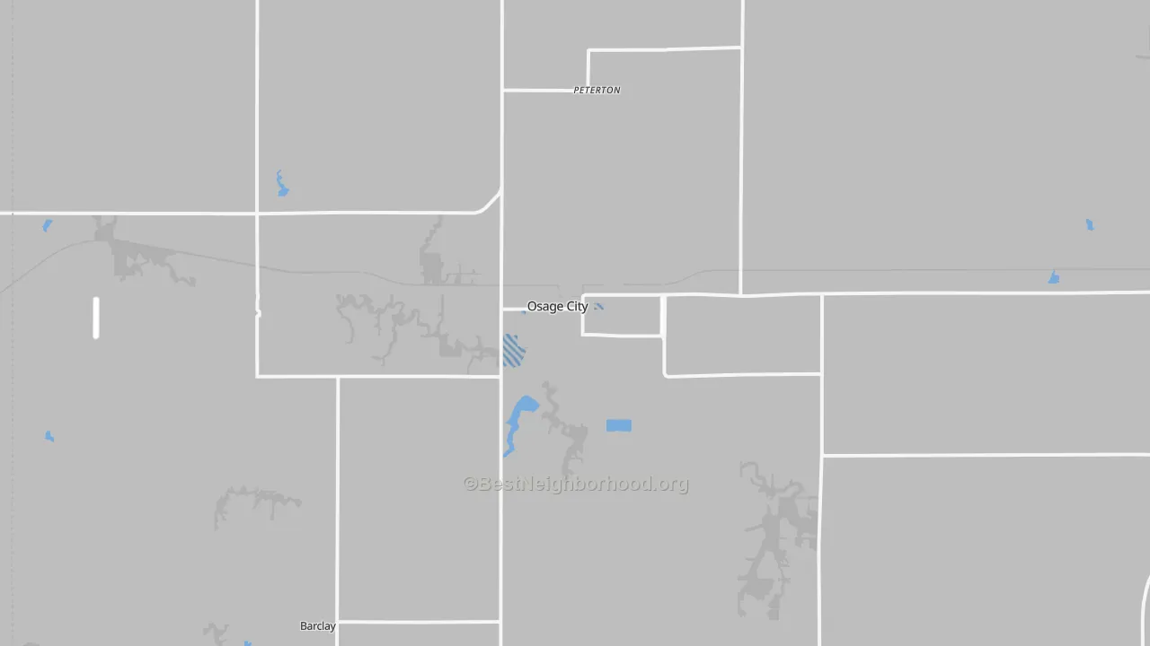 Transit Grade map of Osage City, KS