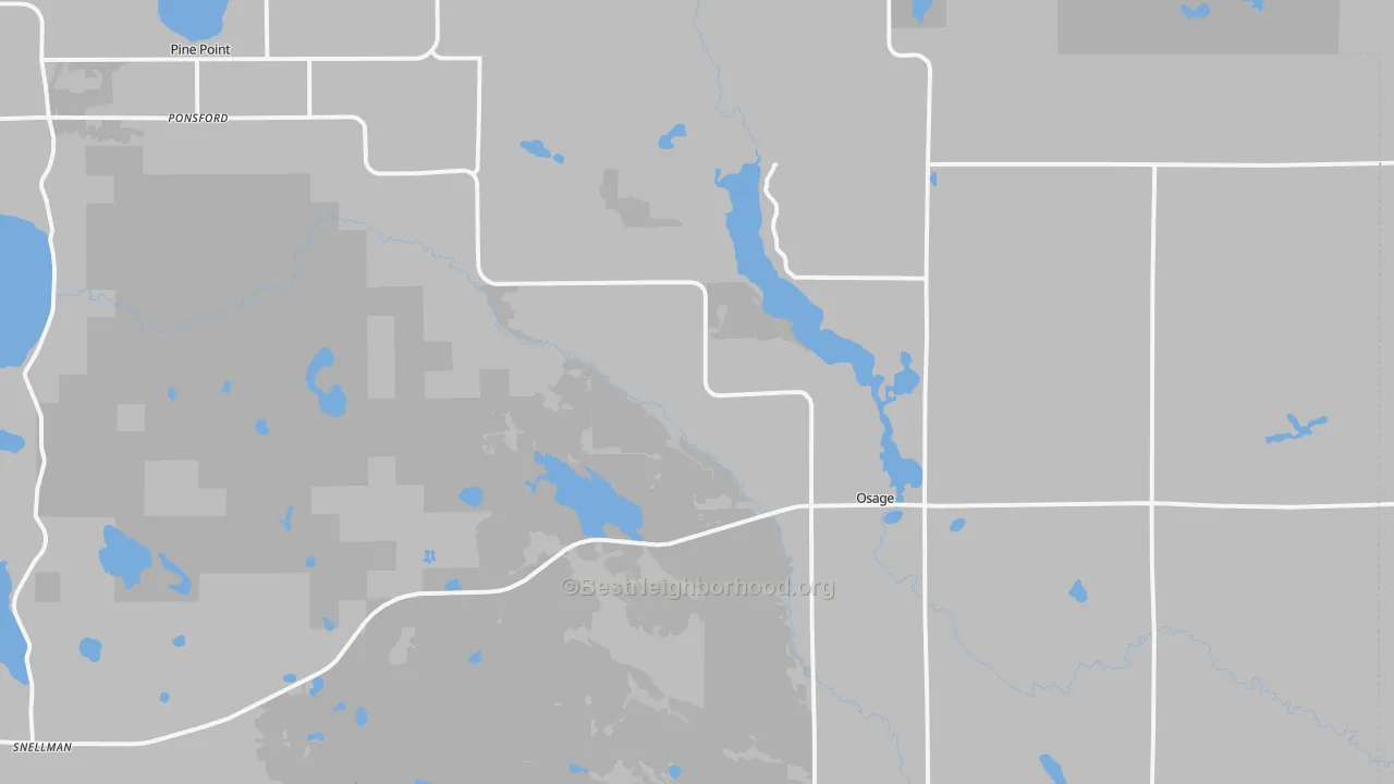 Transit Grade map of Osage, MN