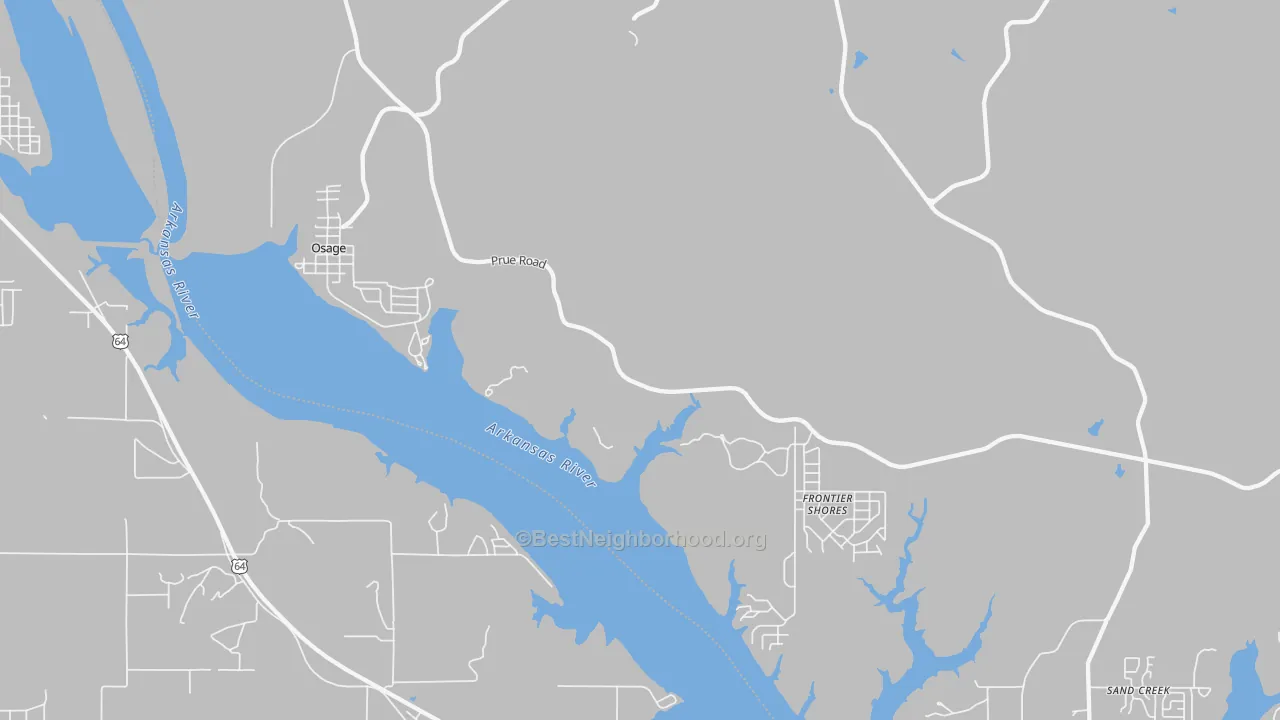 Transit Grade map of Osage, OK