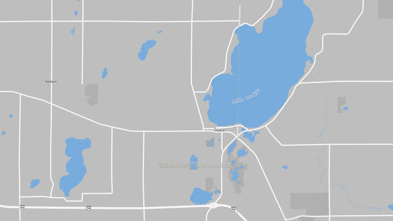 Transit Grade map of Osakis, MN