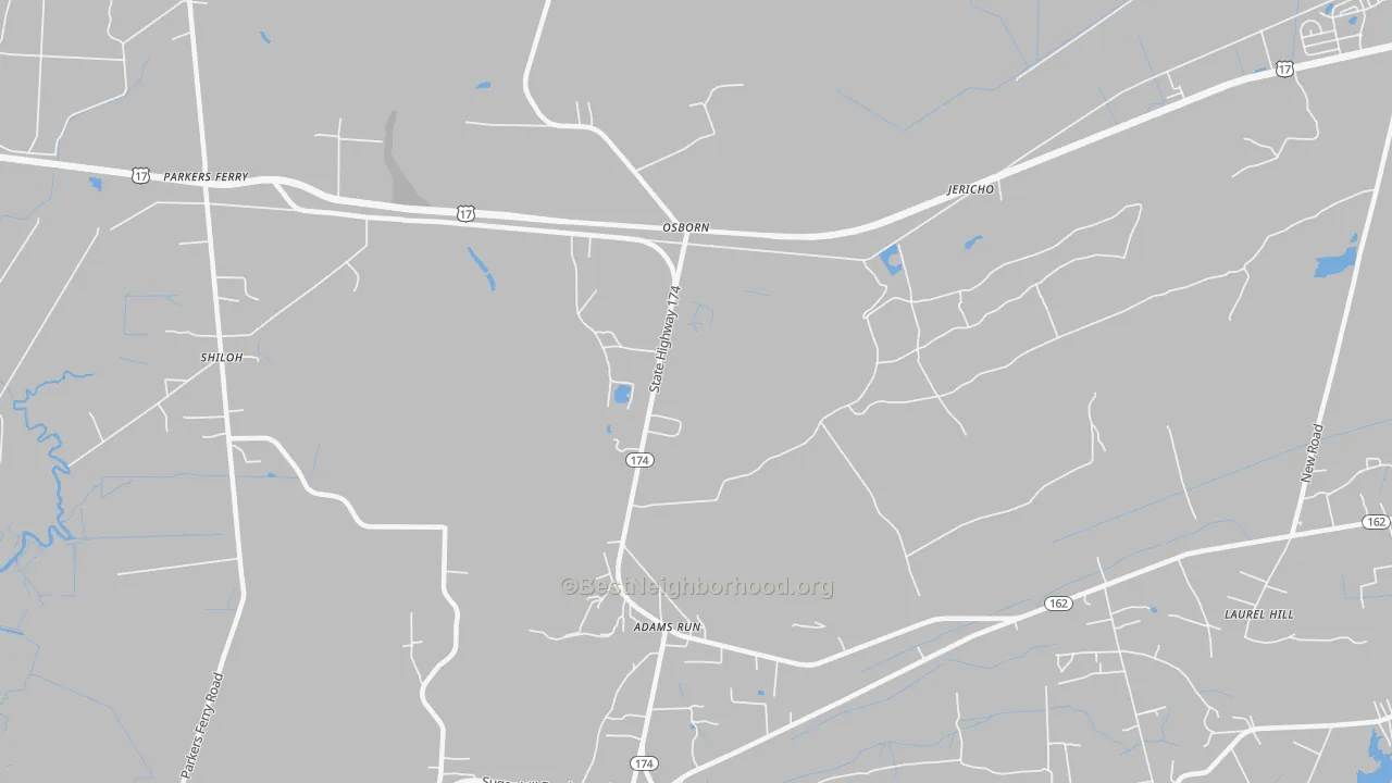 Transit Grade map of Osborn, SC