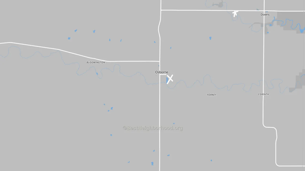 Transit Grade map of Osborne County, KS