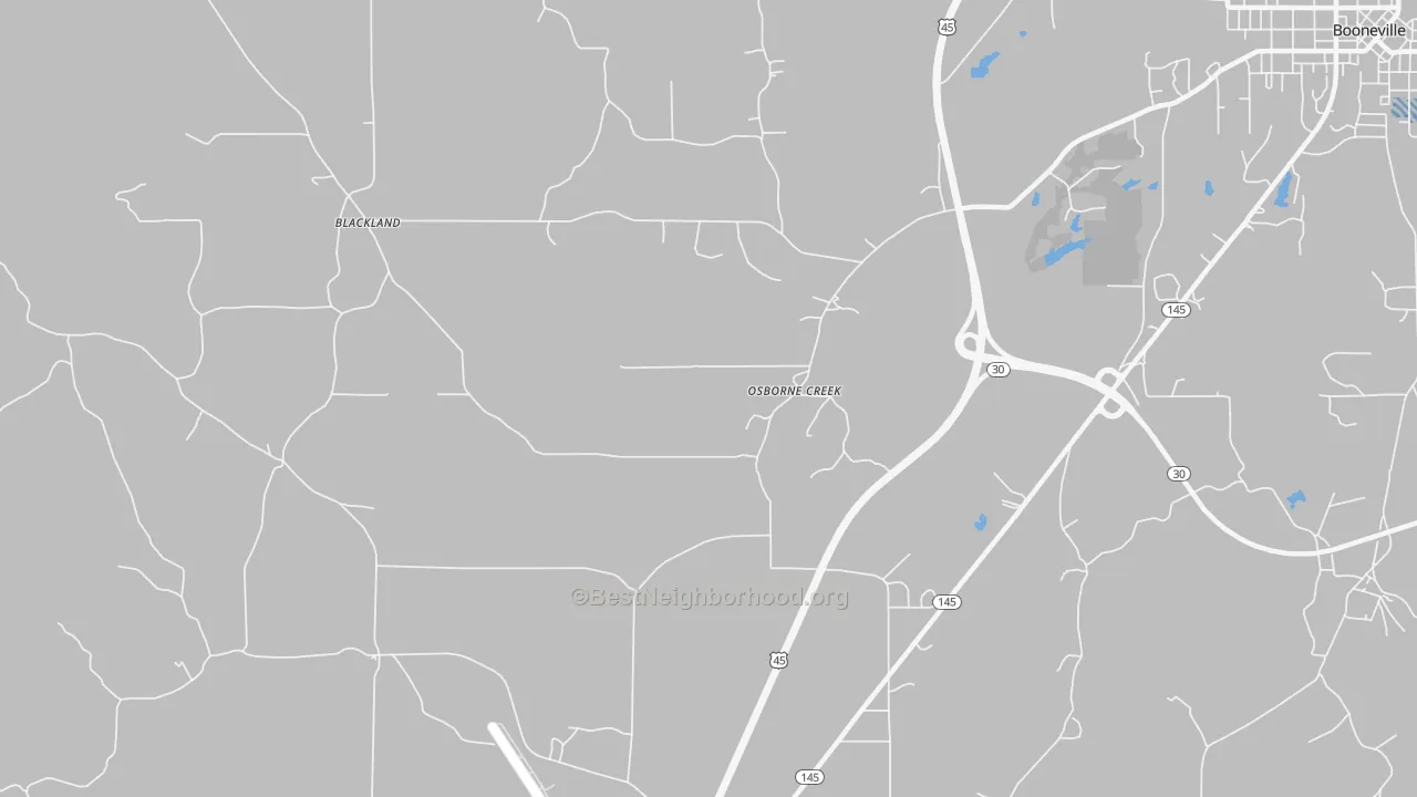 Transit Grade map of Osborne Creek, MS