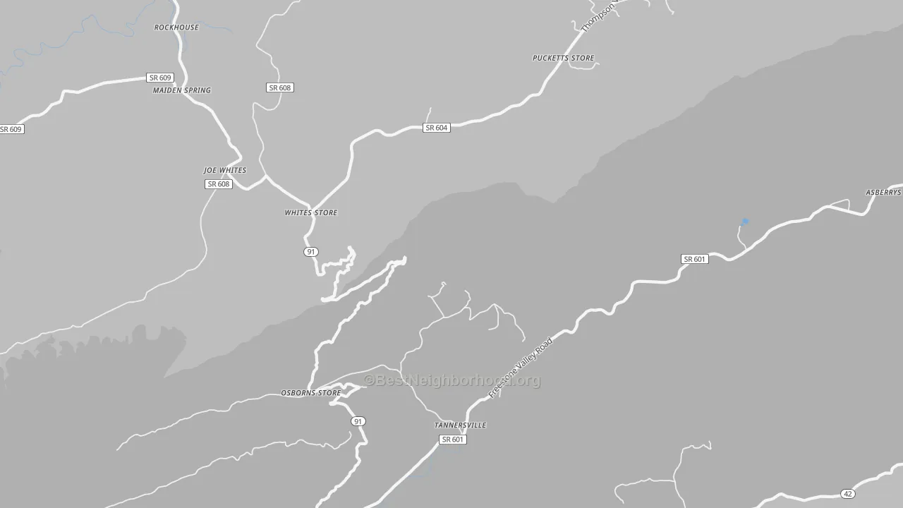 Transit Grade map of Osborns Store, VA