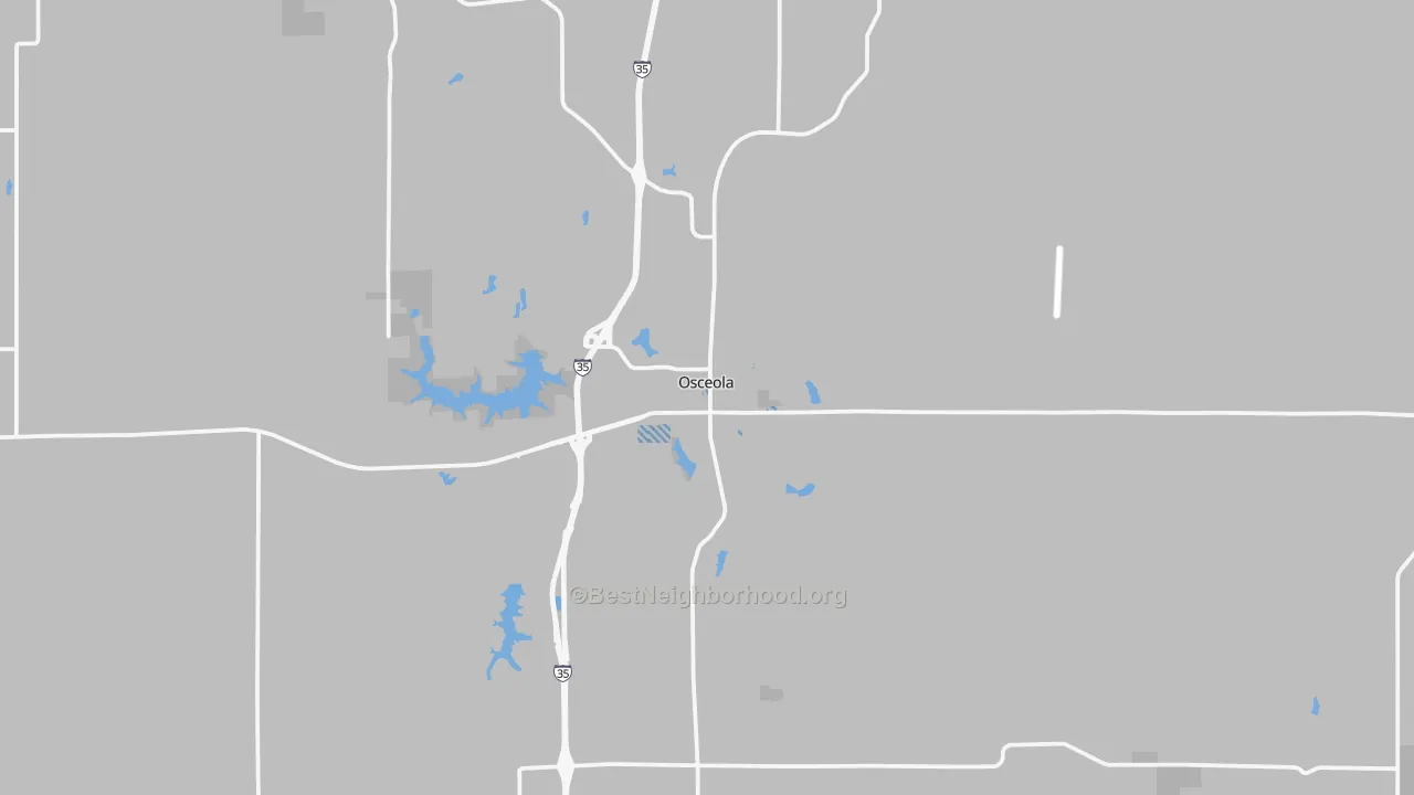 Transit Grade map of Osceola, IA