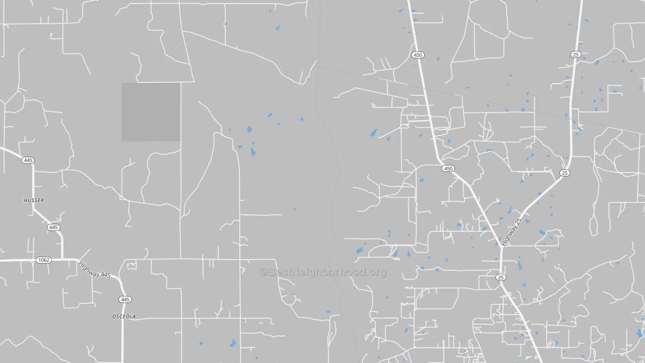 Transit Grade map of Osceola, LA