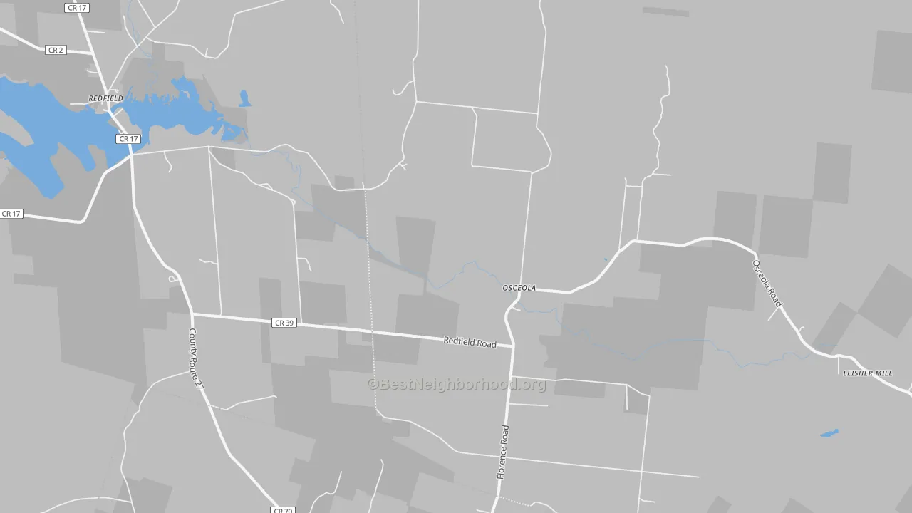 Transit Grade map of Osceola, NY