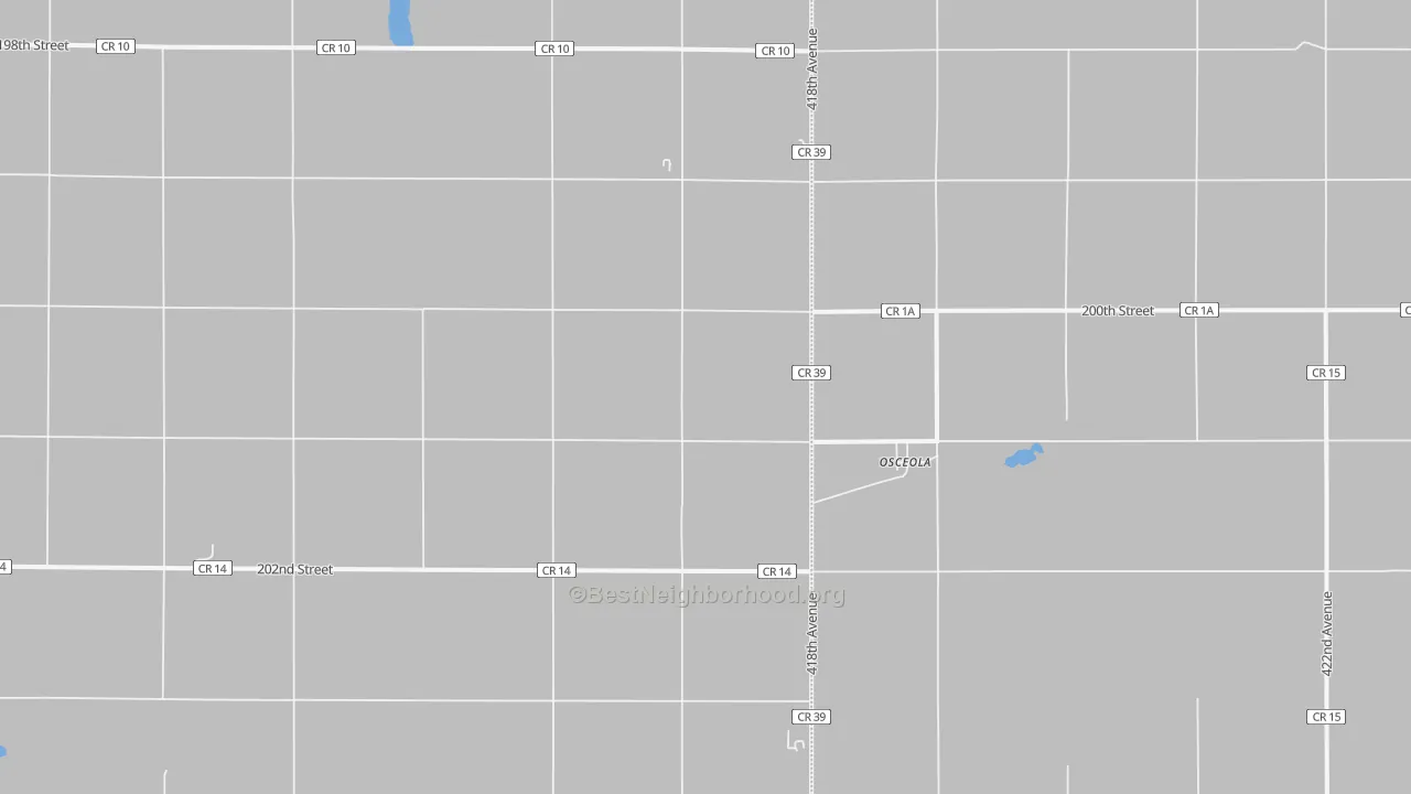 Transit Grade map of Osceola, SD
