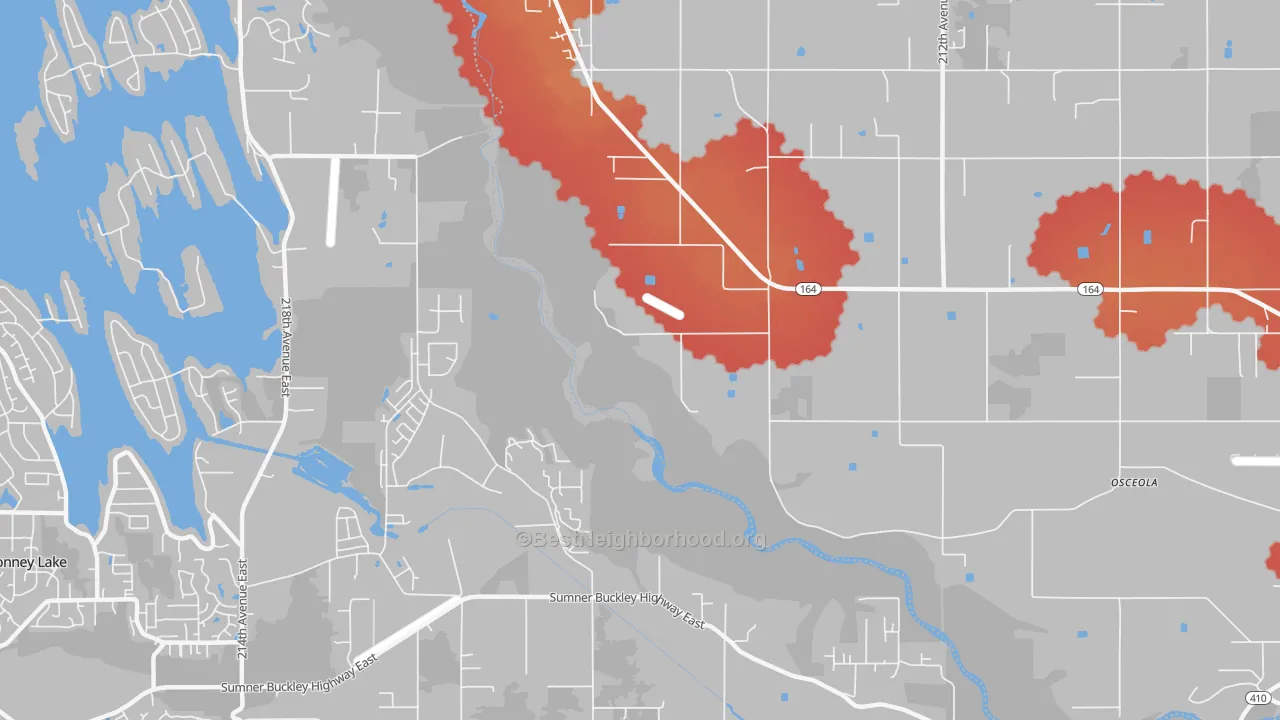Transit Grade map of Osceola, WA