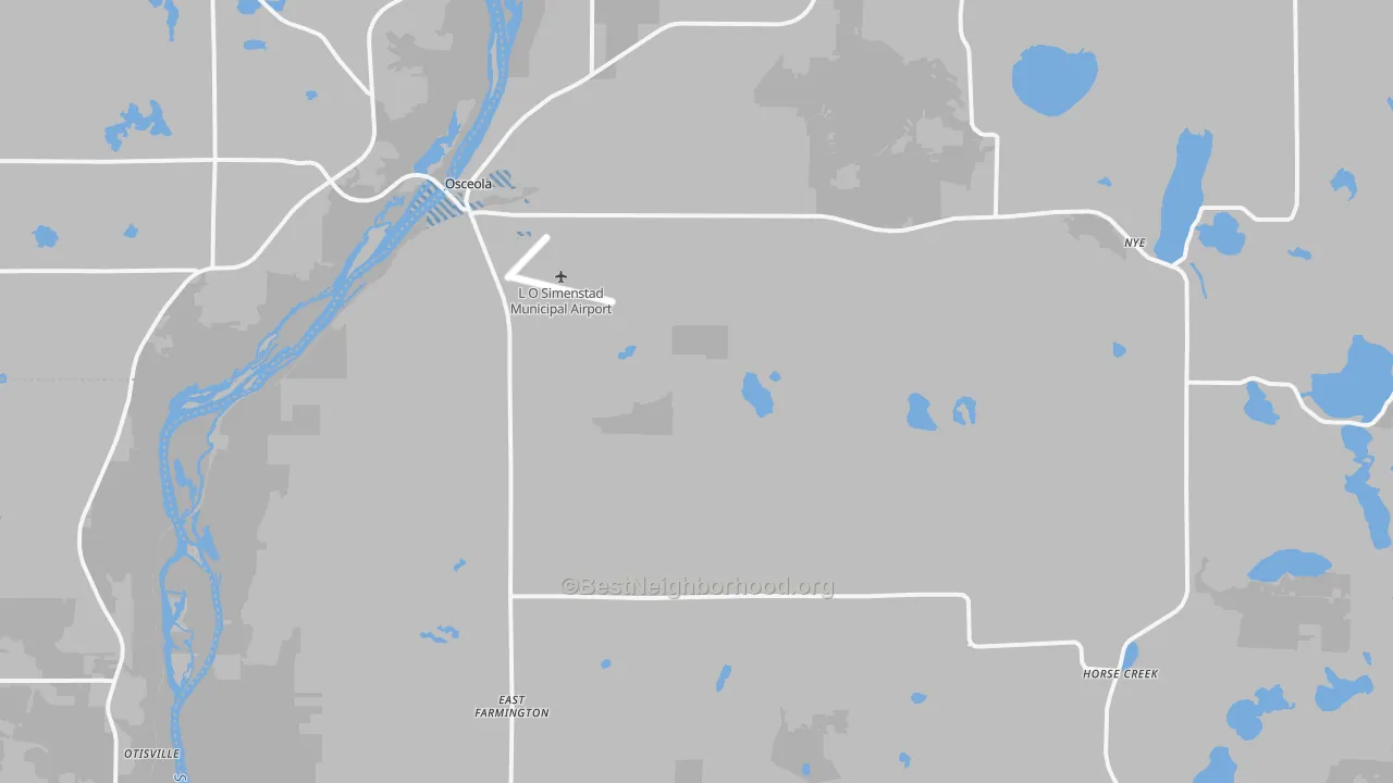 Transit Grade map of Osceola, WI
