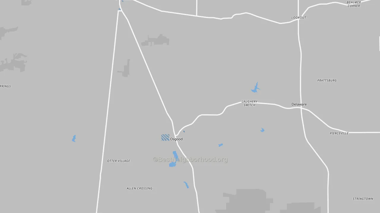 Transit Grade map of Osgood, IN