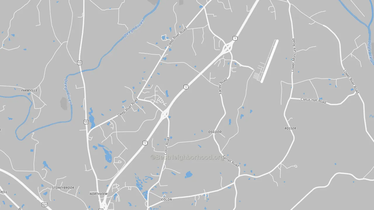 Transit Grade map of Osgood, NC