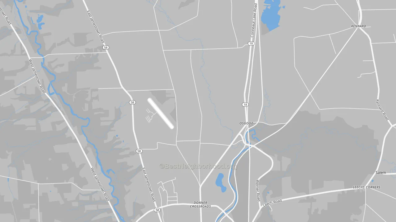 Transit Grade map of Osgood, PA