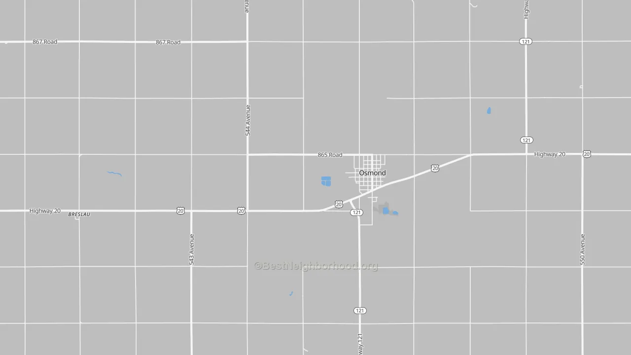 Transit Grade map of Osmond, NE