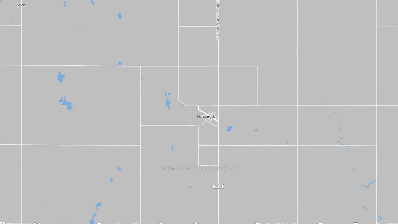 Transit Grade map of Osnabrock, ND