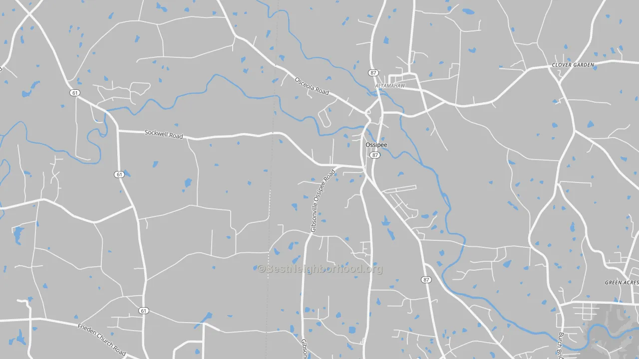 Transit Grade map of Ossipee, NC